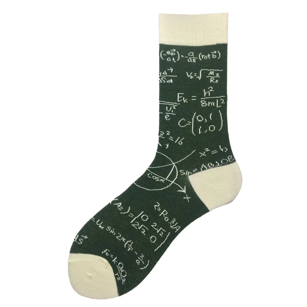 Novelty Happy Funny Men Graphic Socks Wholesale Combed Cotton Omelette Frog Crazy Burger Salmon Corn Avocado Bird Christmas Gift