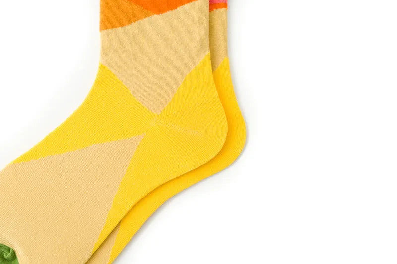 Novelty Happy Funny Men Graphic Socks Combed Cotton Omelette Frog Crazy Burger Salmon Corn Avocado Bird Fish Sock Christmas Gift