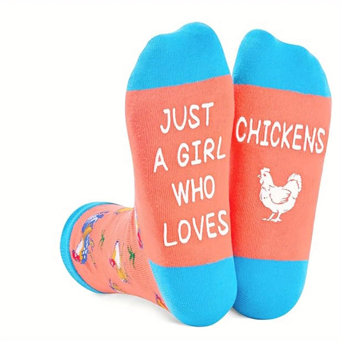 1 pair Funny Animal Socks for Men - Novelty Socks Crazy Socks Chicken Socks Gifts