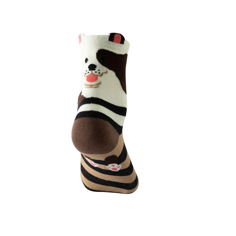 Cute Socks Womens Novelty Animal Socks for Girl Cartoon Cotton Casual Crew Funny Style Socks 1Pairs 5 Pairs