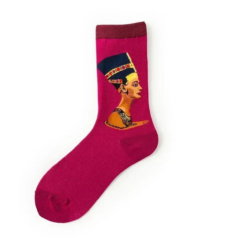Novelty Happy Funny Men Graphic Socks Combed Cotton Omelette Frog Crazy Burger Salmon Corn Avocado Bird Fish Sock Christmas Gift