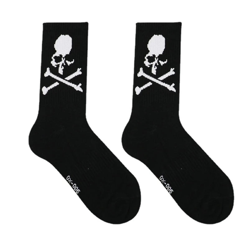 Novelty Funny Socks Soft Socks Cool Dress Socks Athletic Ankle Socks Gift for Women Men Skull Cotton Socks