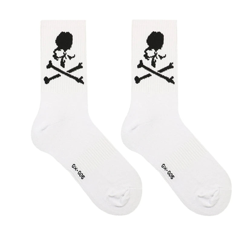 Novelty Funny Socks Soft Socks Cool Dress Socks Athletic Ankle Socks Gift for Women Men Skull Cotton Socks