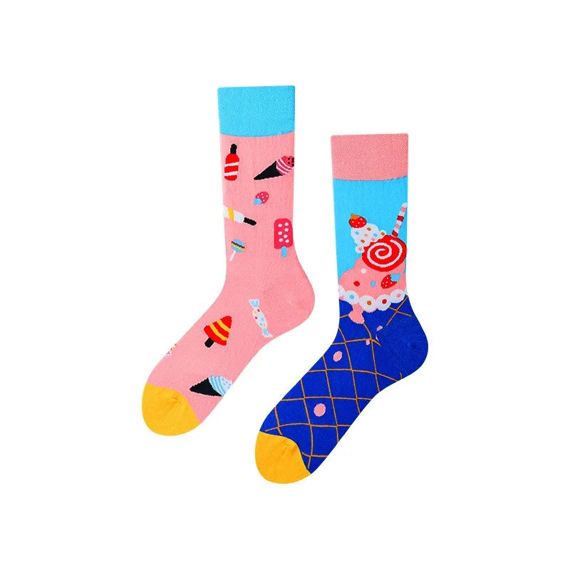 Men's Novelty Socks Men's Fun Dress Socks AB Styles Fashion Personality Cartoon Colorful Funky Fancy Crazy Funny Casual Socks