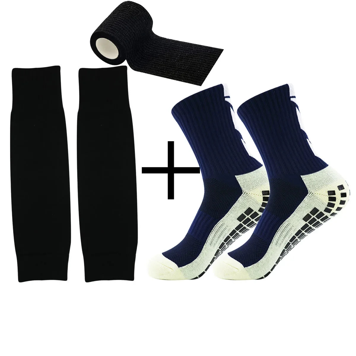3 sets of new sports non-slip football socks for both men and women