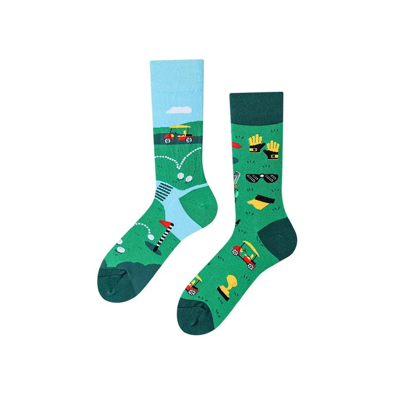 Men's Novelty Socks Men's Fun Dress Socks AB Styles Fashion Personality Cartoon Colorful Funky Fancy Crazy Funny Casual Socks