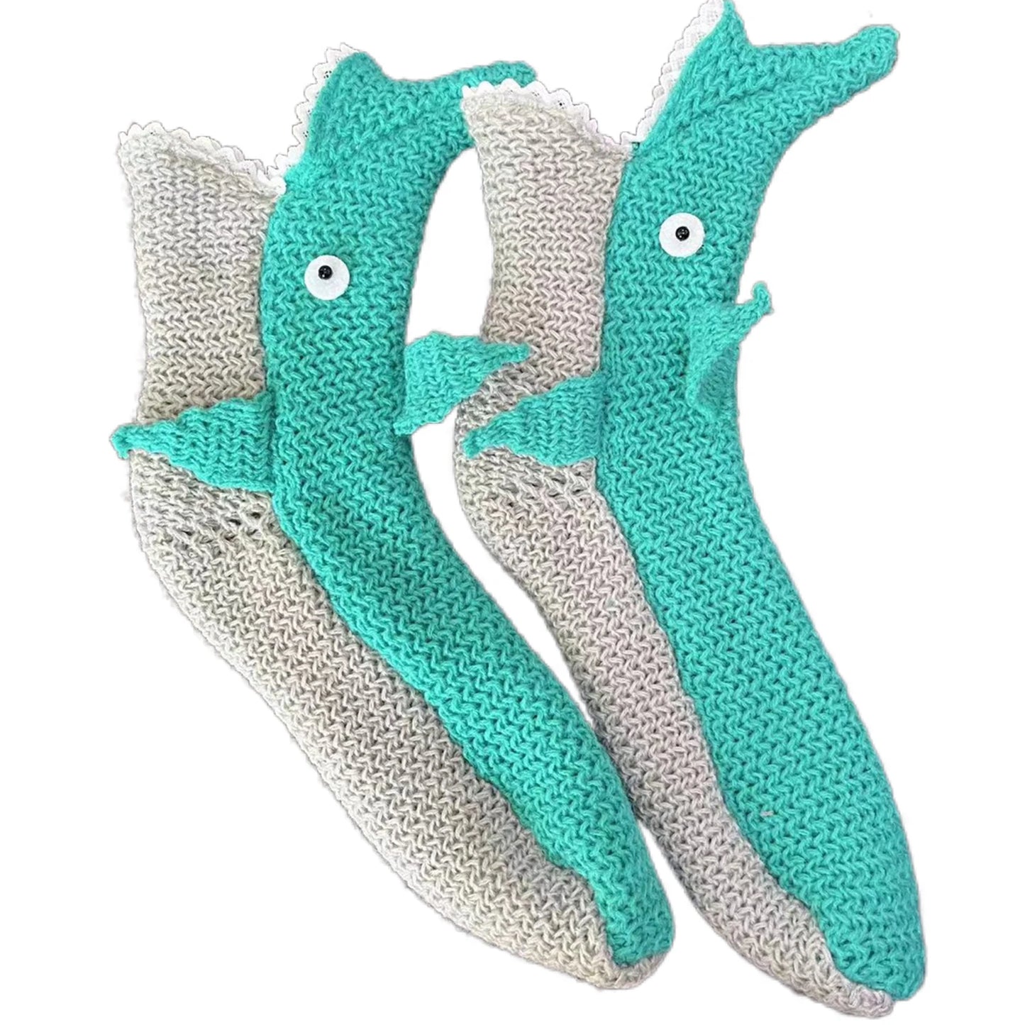 Funny Animal Socks for Adult Christmas Novelty Crocodile Floor Socks Creative 3D Chameleon Shark Socks Thick Knit 2022 Winter