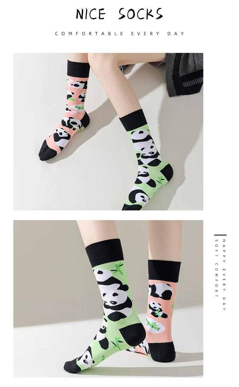Men's Novelty Socks Men's Fun Dress Socks AB Styles Fashion Personality Cartoon Colorful Funky Fancy Crazy Funny Casual Socks