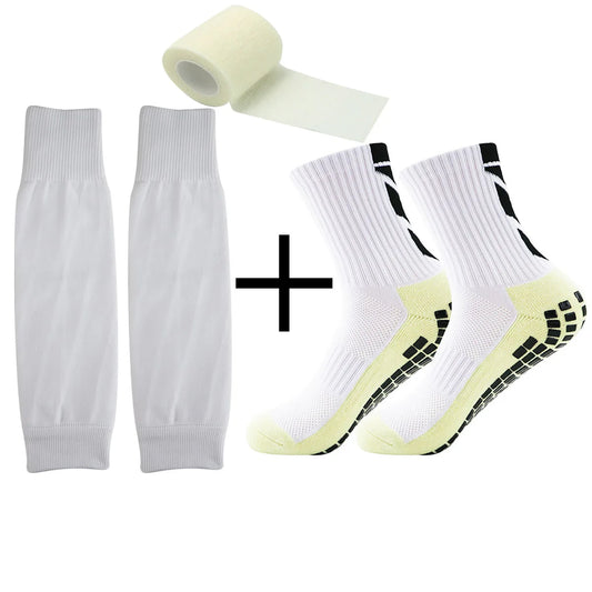 3 sets of new sports non-slip football socks for both men and women