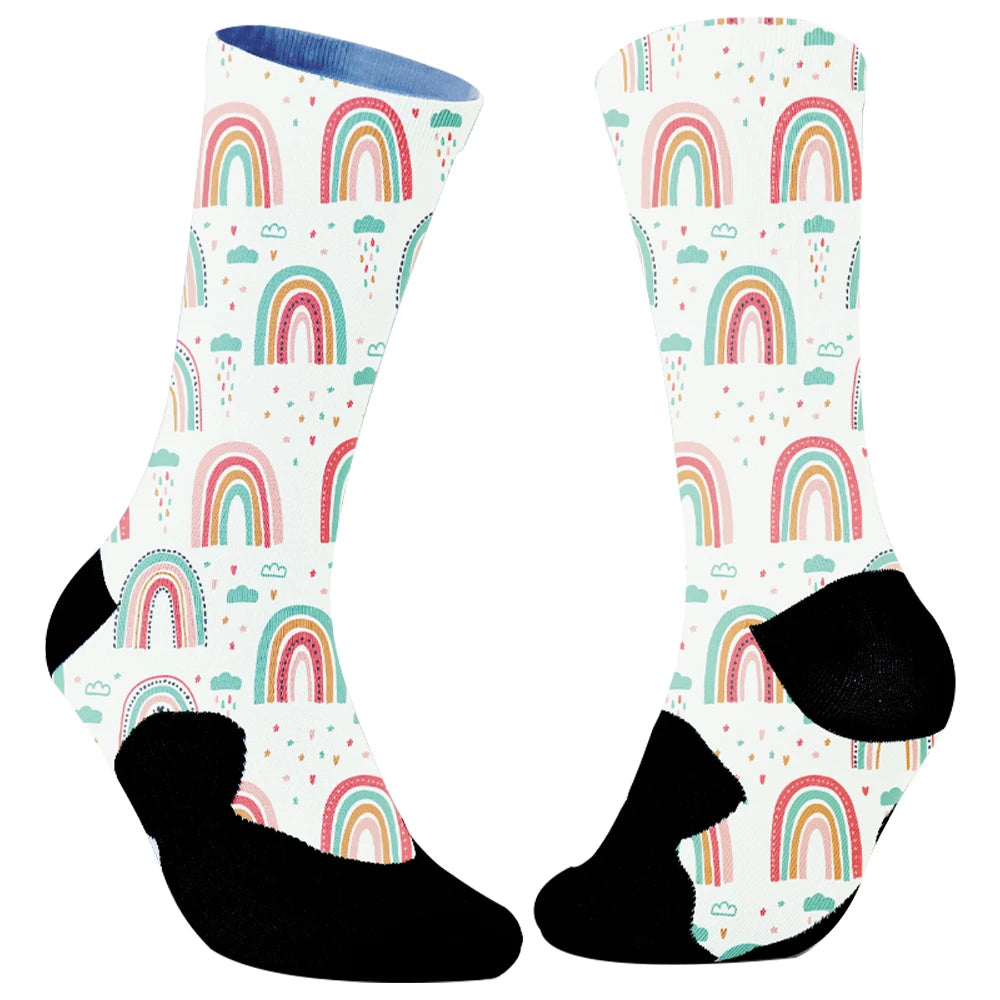 New Fun Patterned Socks Funny Novelty Crazy Design Cotton Socks Gift for Christmas