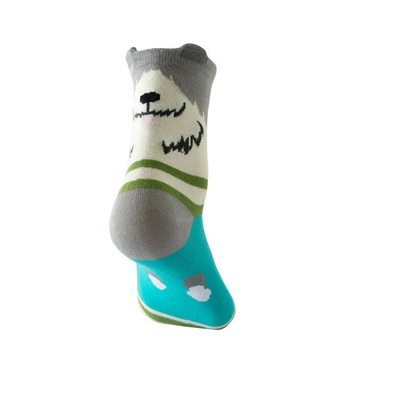Cute Socks Womens Novelty Animal Socks for Girl Cartoon Cotton Casual Crew Funny Style Socks 1Pairs 5 Pairs