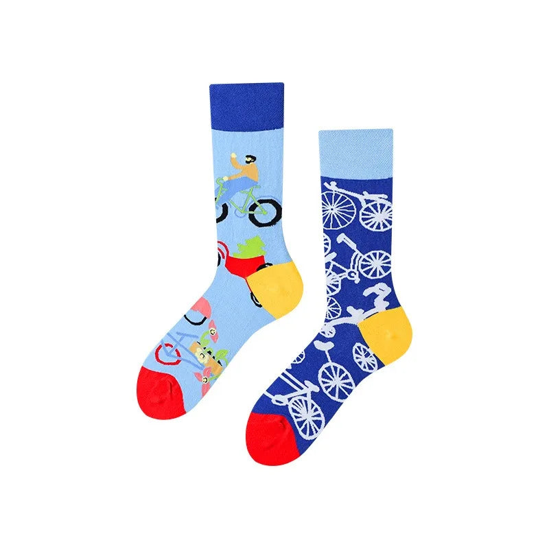 Men's Novelty Socks Men's Fun Dress Socks AB Styles Fashion Personality Cartoon Colorful Funky Fancy Crazy Funny Casual Socks