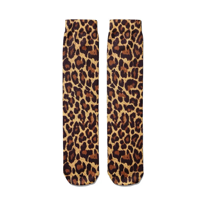 Novelty Happy Funny Men Socks 3D Animal Printed Socks Women Personality Punk skateboard Sock Christmas Gift Calcetines felices