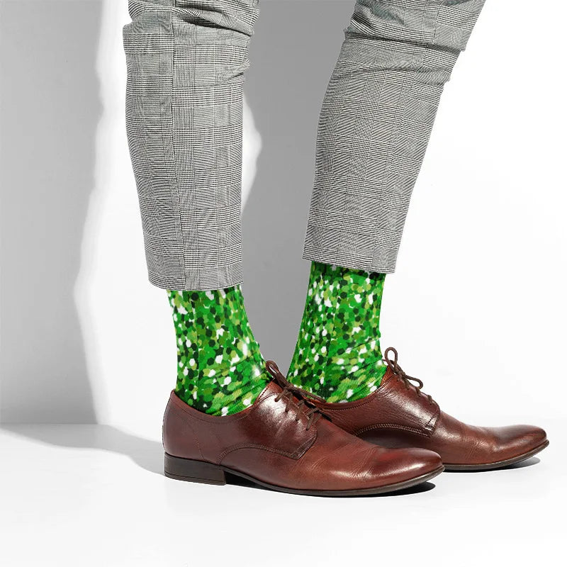 Leopard Snake Sexy Novelty Socks Women Funny Casual Cotton High Knee Socks Female Harajuku Happy Cartoon 3D Printed Men's Socks