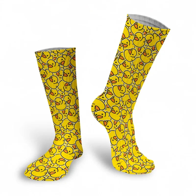 Cute Anime Cartoon Adventure Socks Yellow Street Role Playing Comics Female Men Socks Party Novelty Interesting Socks