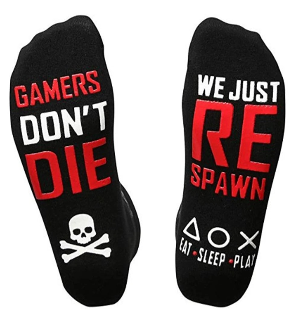 New Happy Funny Letters 'DO NOT DISTURB I AM BUSY GAMING' Socks Home Leisure Novelty Party Club Sokken Dropship