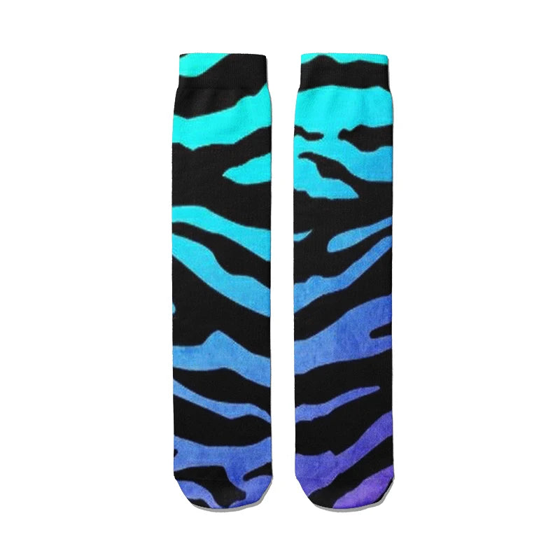 Novelty Happy Funny Men Socks 3D Animal Printed Socks Women Personality Punk skateboard Sock Christmas Gift Calcetines felices