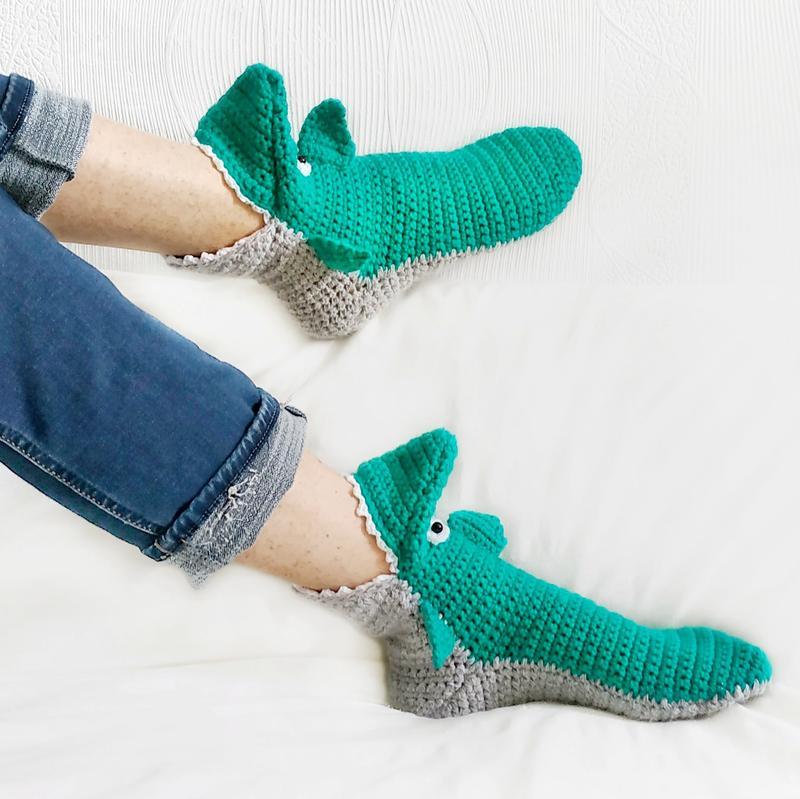 Funny Animal Socks for Adult Christmas Novelty Crocodile Floor Socks Creative 3D Chameleon Shark Socks Thick Knit 2022 Winter