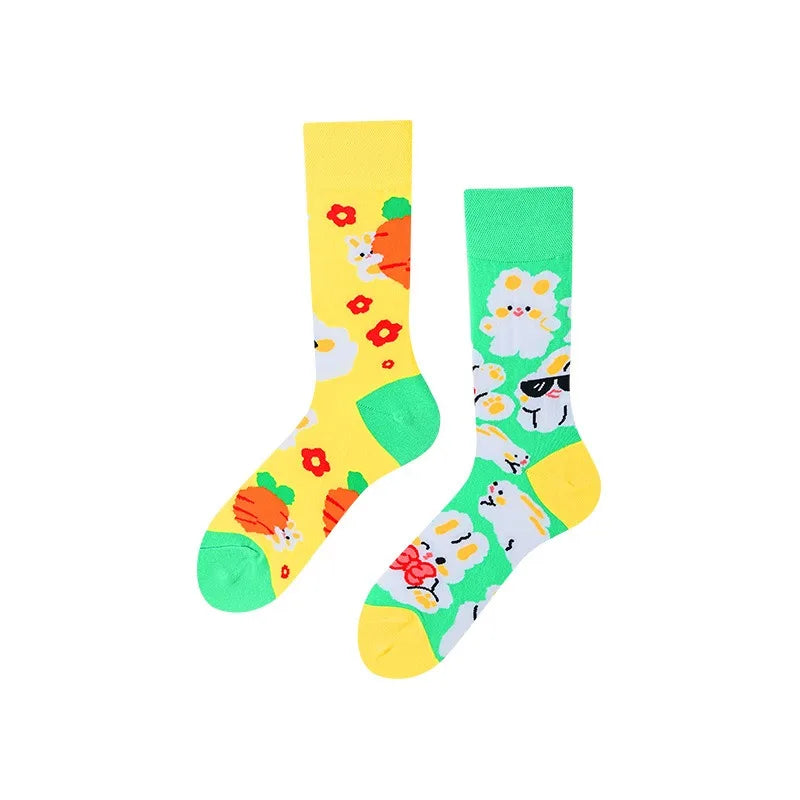 Men's Novelty Socks Men's Fun Dress Socks AB Styles Fashion  Personality Cartoon Colorful Funky Fancy Crazy Funny Casual Socks