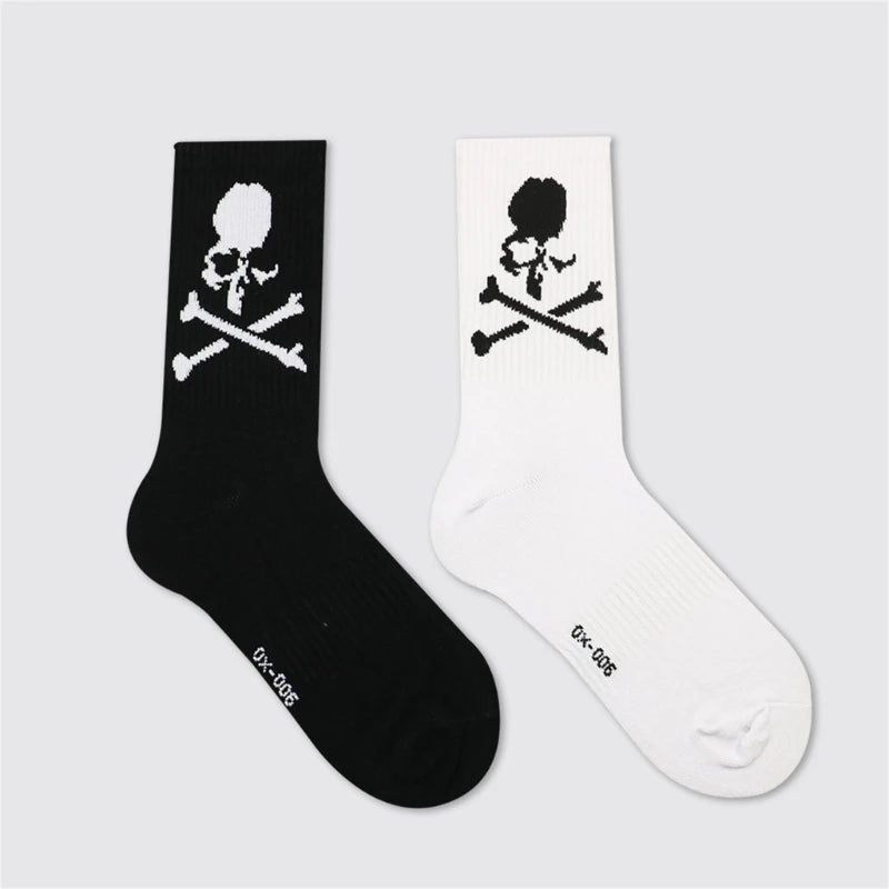 Novelty Funny Socks Soft Socks Cool Dress Socks Athletic Ankle Socks Gift for Women Men Skull Cotton Socks