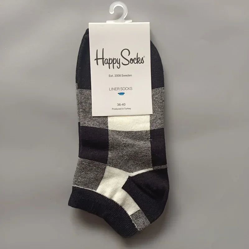 Novelty Happy Funny Mens Graphic Socks Summer Fruit Painting Dress Socks Low Cut SIZE 36-40