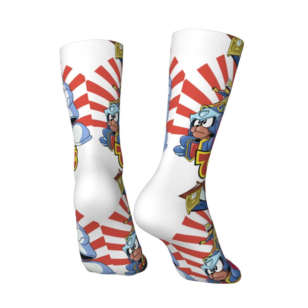 Funny Happy Men's Socks Classic Vintage Harajuku Samurai Pizza Cats TV Street Style Novelty Pattern Crew Crazy Sock Gift Printed