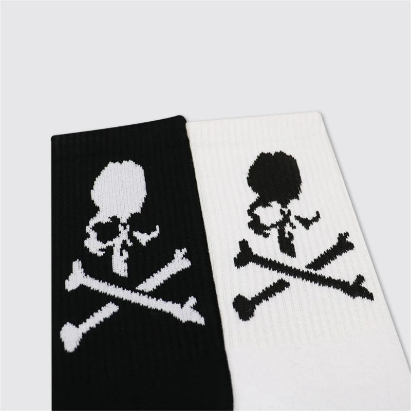 Novelty Funny Socks Soft Socks Cool Dress Socks Athletic Ankle Socks Gift for Women Men Skull Cotton Socks