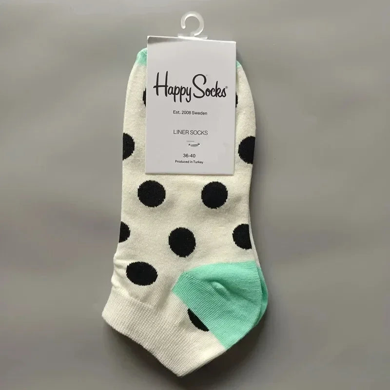 Novelty Happy Funny Mens Graphic Socks Summer Fruit Painting Dress Socks Low Cut SIZE 36-40
