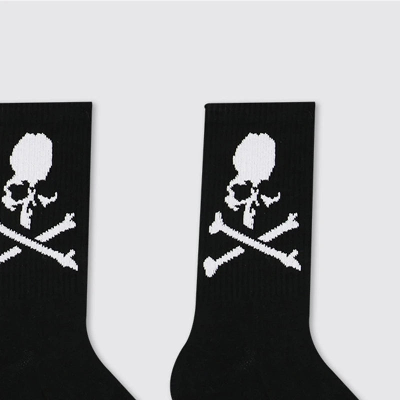 Novelty Funny Socks Soft Socks Cool Dress Socks Athletic Ankle Socks Gift for Women Men Skull Cotton Socks