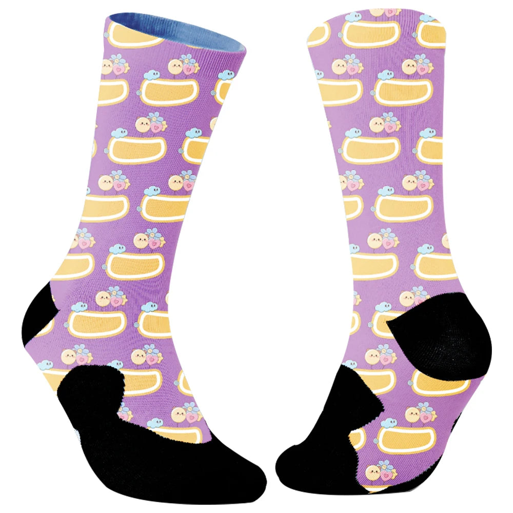 New Fun Patterned Socks Funny Novelty Crazy Design Cotton Socks Gift for Christmas