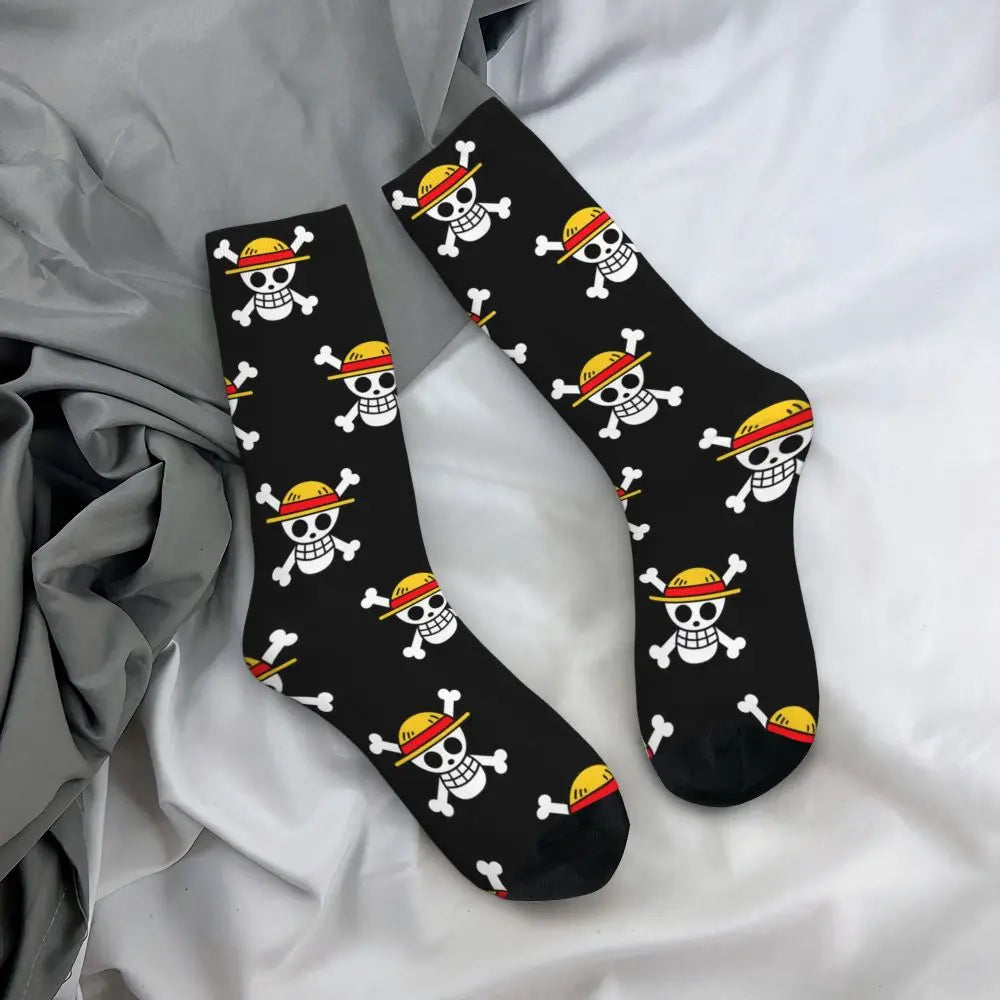 Ones P-Piece Logo P Socks Novelty Stockings Women Men Warm Soft Running Socks Autumn Graphic Anti Skid Socks