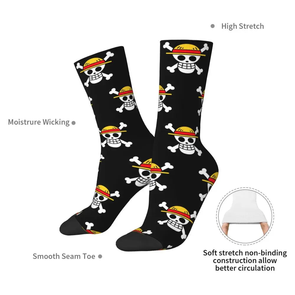 Ones P-Piece Logo P Socks Novelty Stockings Women Men Warm Soft Running Socks Autumn Graphic Anti Skid Socks