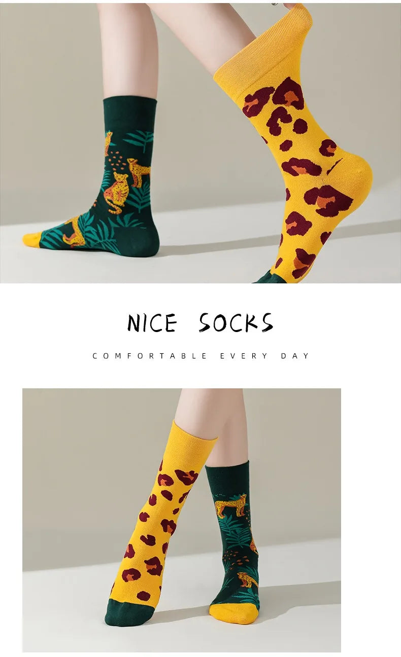 Men's Novelty Socks Men's Fun Dress Socks AB Styles Fashion  Personality Cartoon Colorful Funky Fancy Crazy Funny Casual Socks
