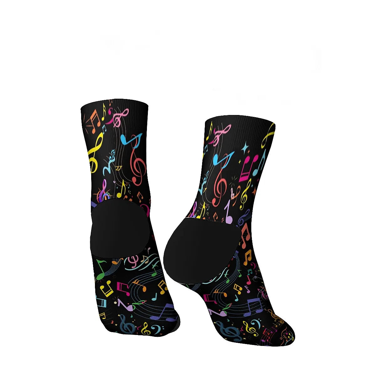 Music Notes Vintage socks Street Hip Hop Novelty Crew socks Comfortable Fashion casual socks Travel fitness party perfect gift