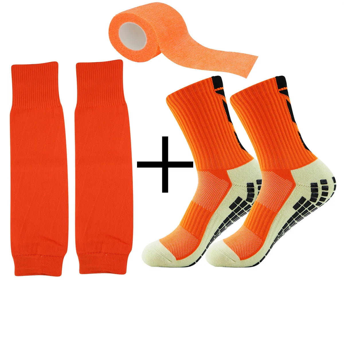 3 sets of new sports non-slip football socks for both men and women