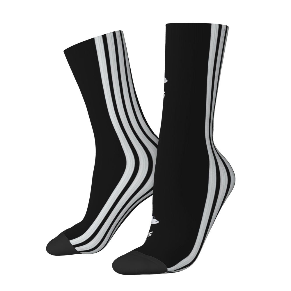Novelty Printed Captain Stripes Epaulettes Socks for Women Men Stretchy Summer Autumn Winter Aviation Airplane Pilot Crew Socks