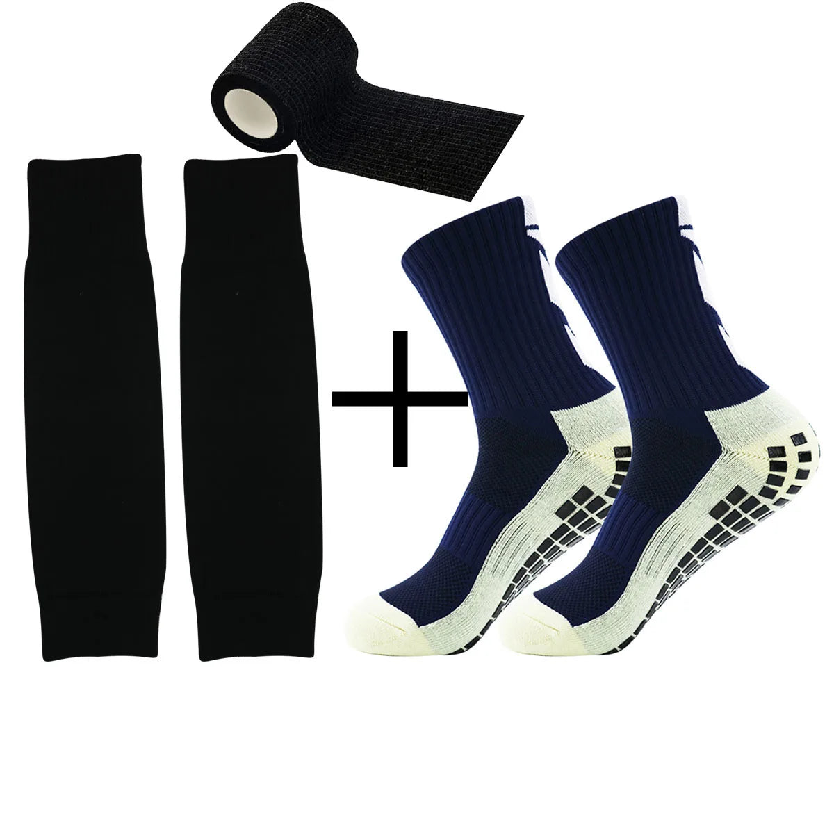 3 sets of new sports non-slip football socks for both men and women