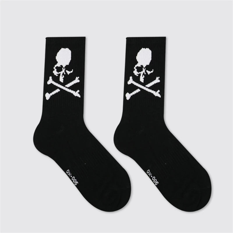 Novelty Funny Socks Soft Socks Cool Dress Socks Athletic Ankle Socks Gift for Women Men Skull Cotton Socks