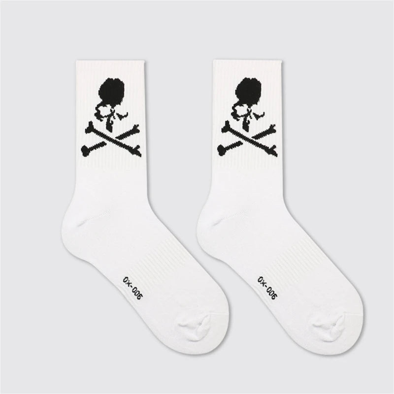 Novelty Funny Socks Soft Socks Cool Dress Socks Athletic Ankle Socks Gift for Women Men Skull Cotton Socks