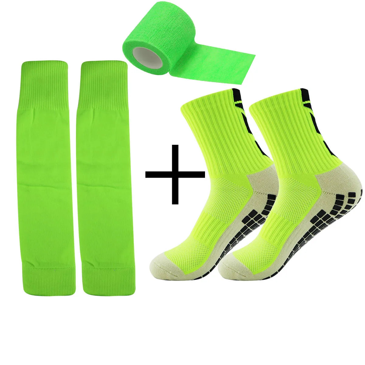 3 sets of new sports non-slip football socks for both men and women