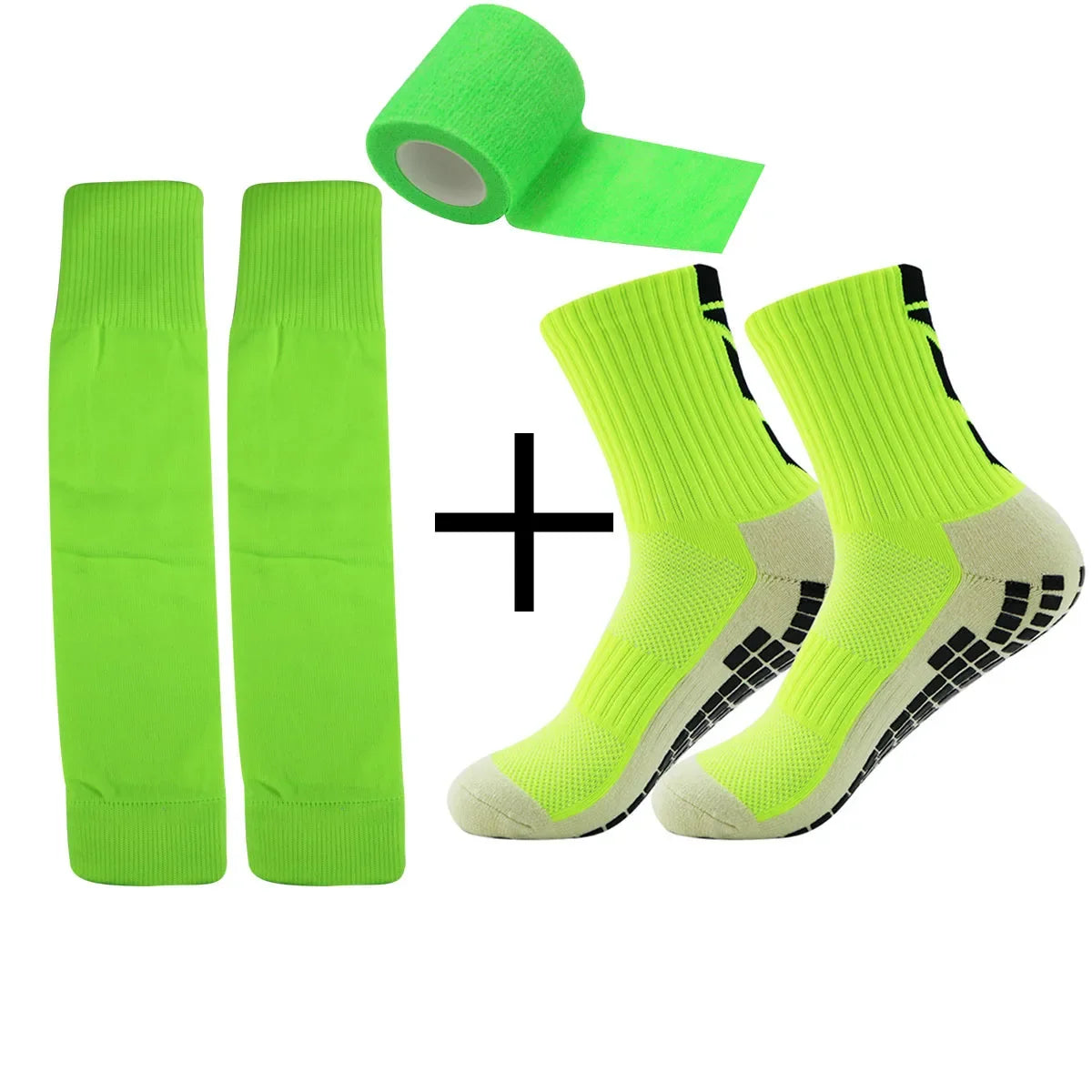 3 sets of new sports non-slip football socks for both men and women