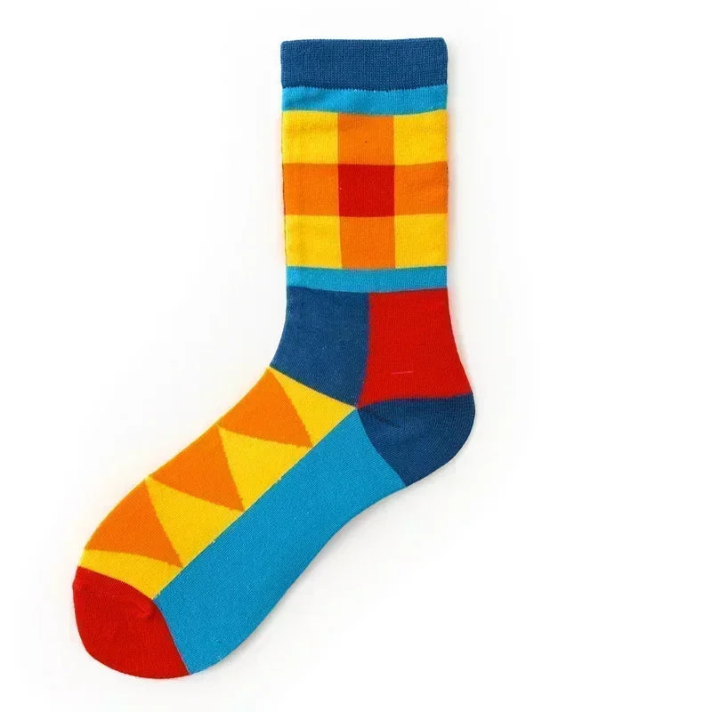 Novelty Happy Funny Men Graphic Socks Combed Cotton Omelette Frog Crazy Burger Salmon Corn Avocado Bird Fish Sock Christmas Gift