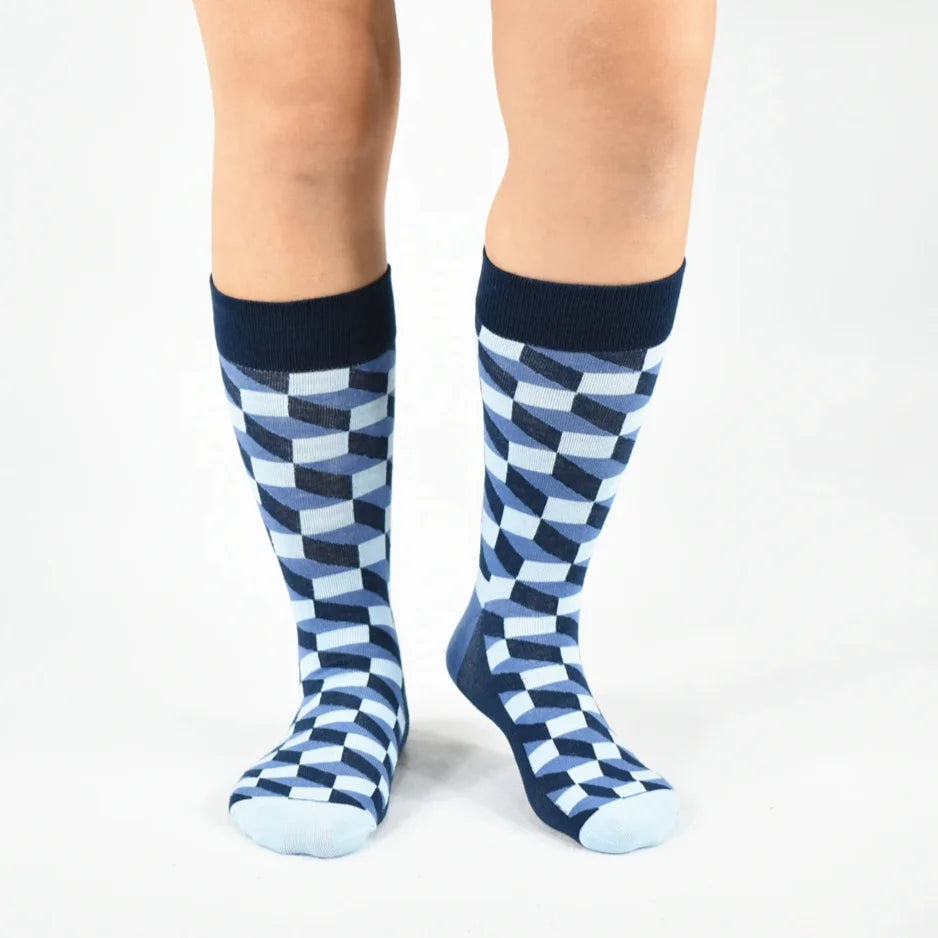 5 Pairs Novelty Men's Cotton Socks Colorful Pattern Funny Fashion Happy Crew Dress Socks Male Tide Brand Men Cotton Socks