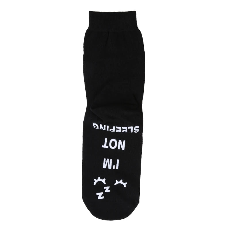 Novelty Funny Saying Ankle Socks I Not Sleeping Resting Eyes Hosiery Gifts