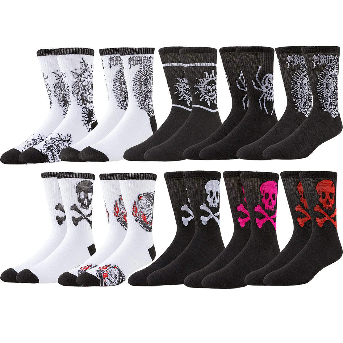 Novelty Funny Happy Crazy Designer Socks Cartoon Anime Gamers Socks Street Fashion Hip Hop For Men And Women Crew Socks