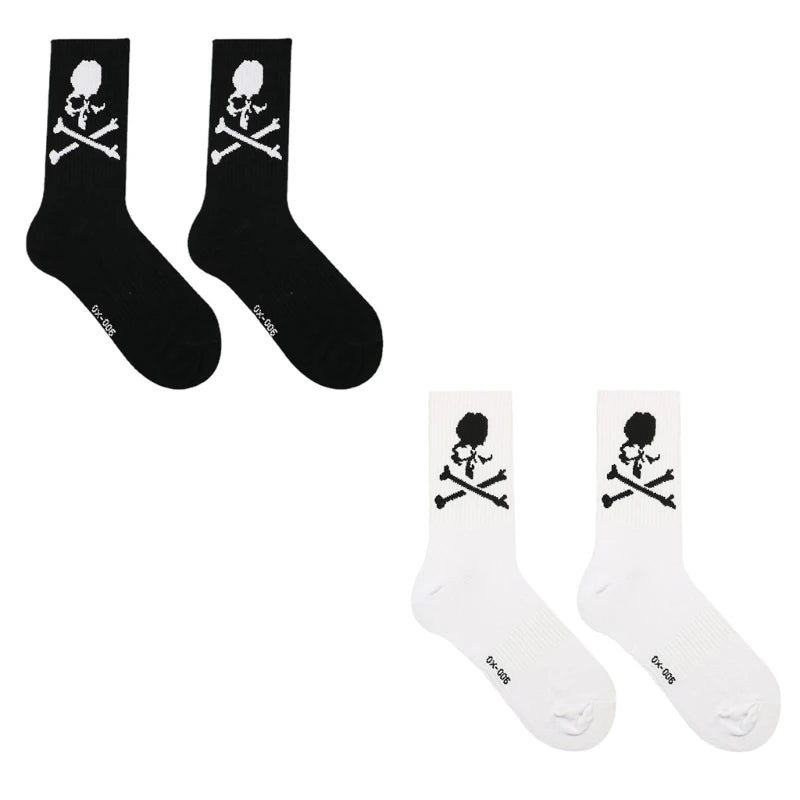 Novelty Funny Socks Soft Socks Cool Dress Socks Athletic Ankle Socks Gift for Women Men Skull Cotton Socks
