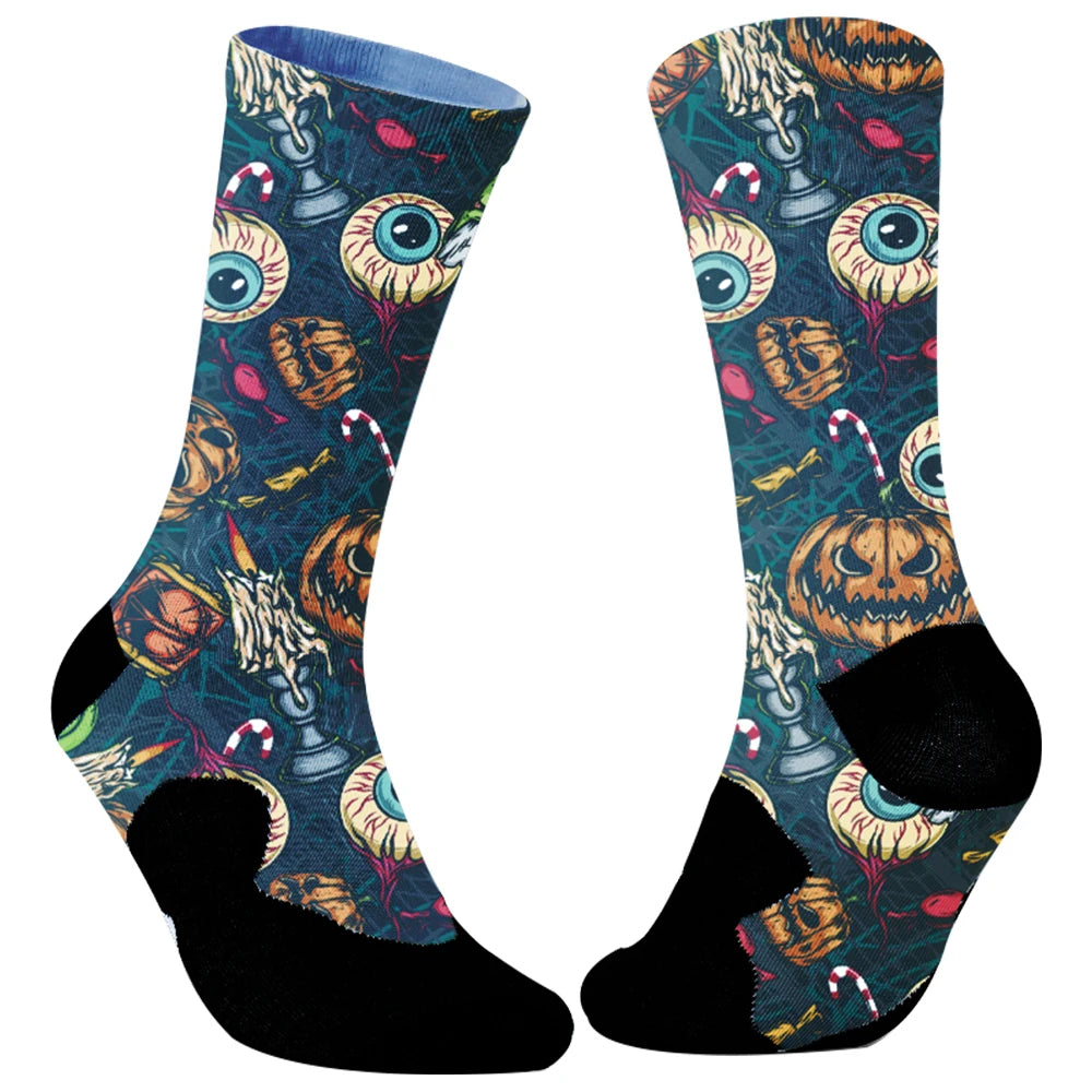 New Fun Patterned Socks Funny Novelty Crazy Design Cotton Socks Gift for Christmas