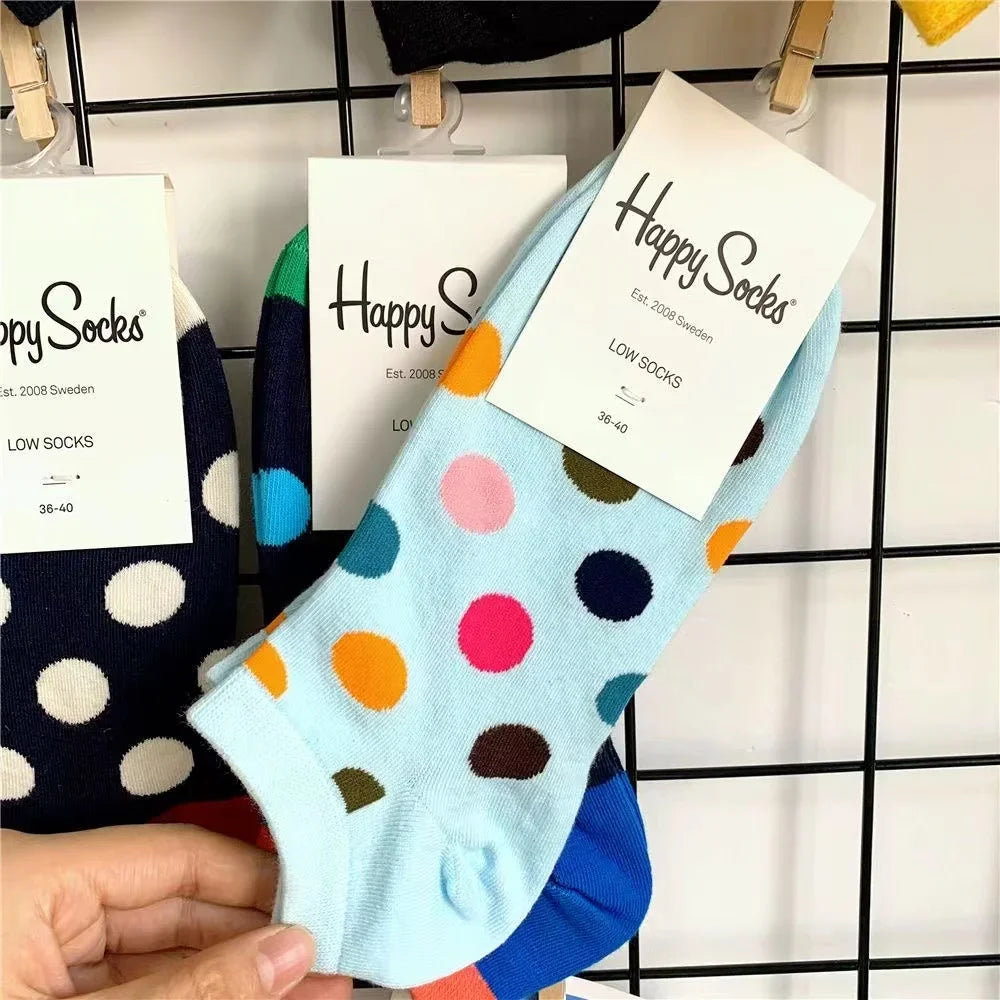 Novelty Happy Funny Mens Graphic Socks Summer Fruit Painting Dress Socks Low Cut SIZE 36-40