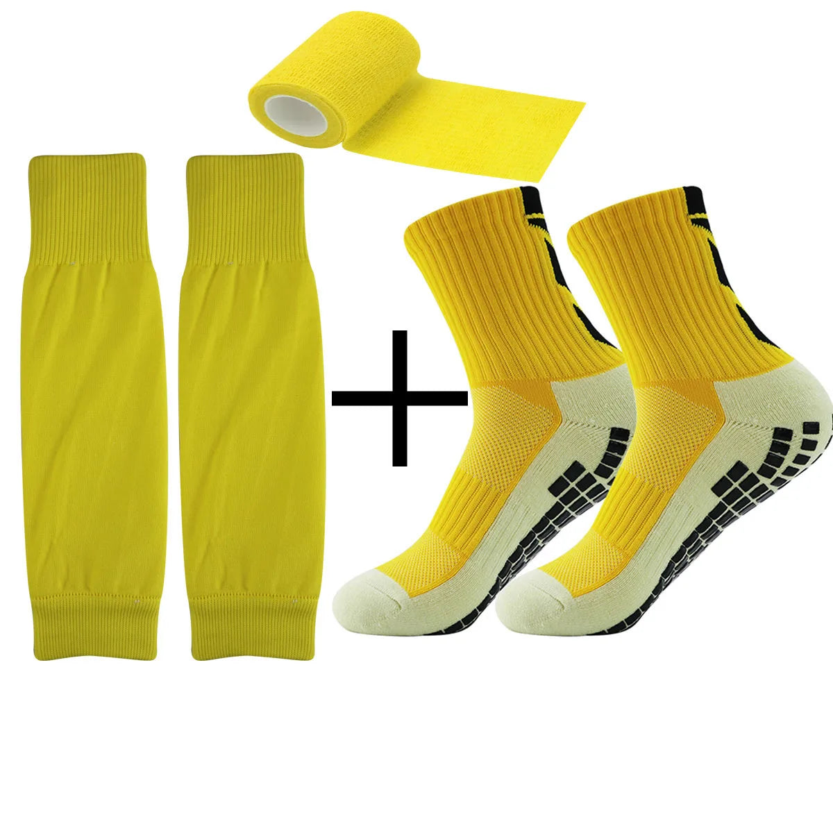 3 sets of new sports non-slip football socks for both men and women