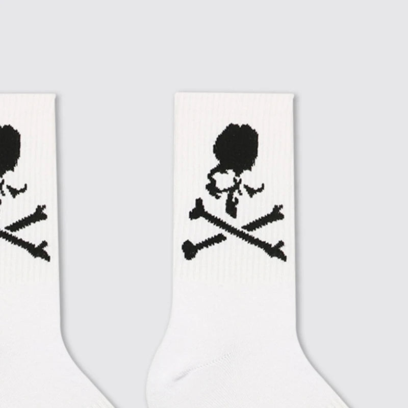 Novelty Funny Socks Soft Socks Cool Dress Socks Athletic Ankle Socks Gift for Women Men Skull Cotton Socks